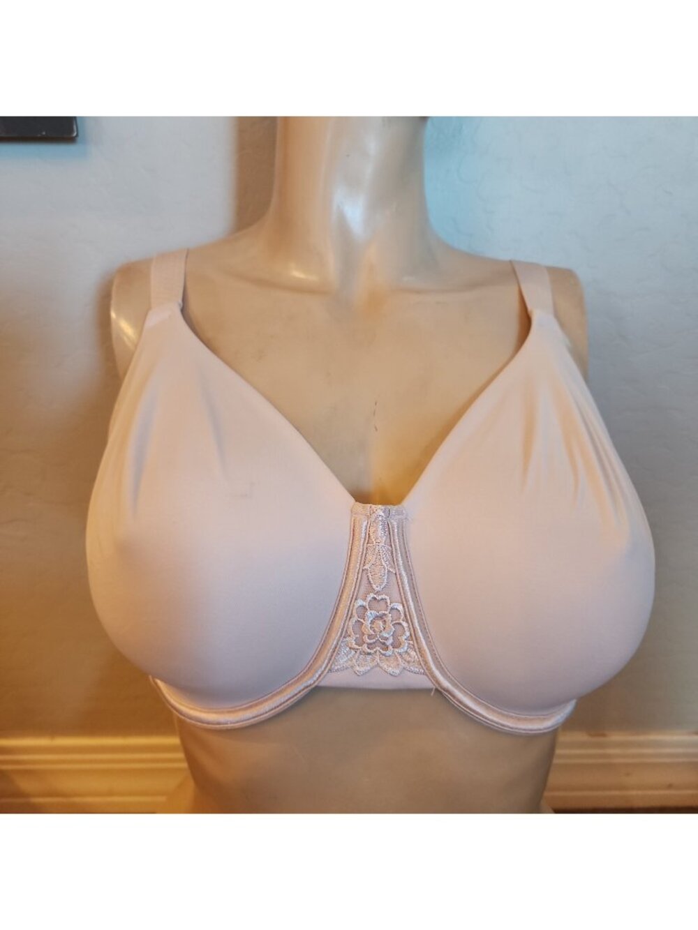 Vanity Fair Bra 46D Pink Underwire Unlined 76080